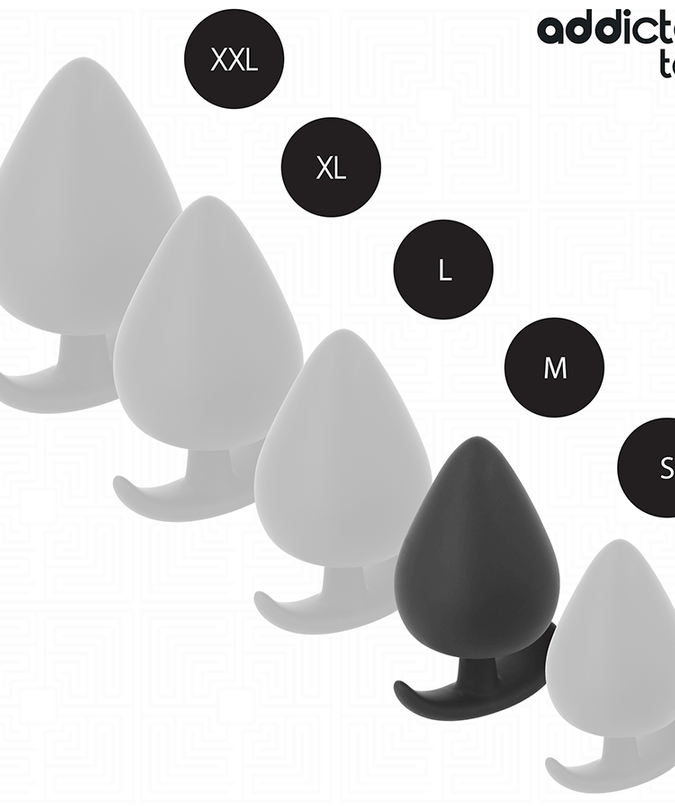 Addicted Toys – Anale Plug Siliconen Maat M 6,6 Cm