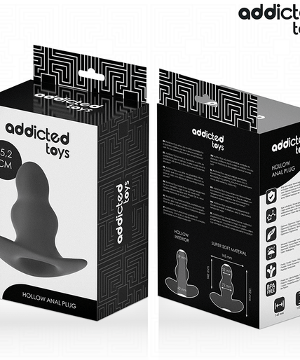 ADDICTED TOYS - HOLLOW ANAL PLUG SILICONE SIZE XXL 15.2 CM