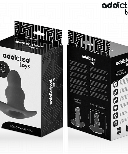 ADDICTED TOYS - HOLLOW ANAL PLUG SILICONE SIZE XL 13.9 CM