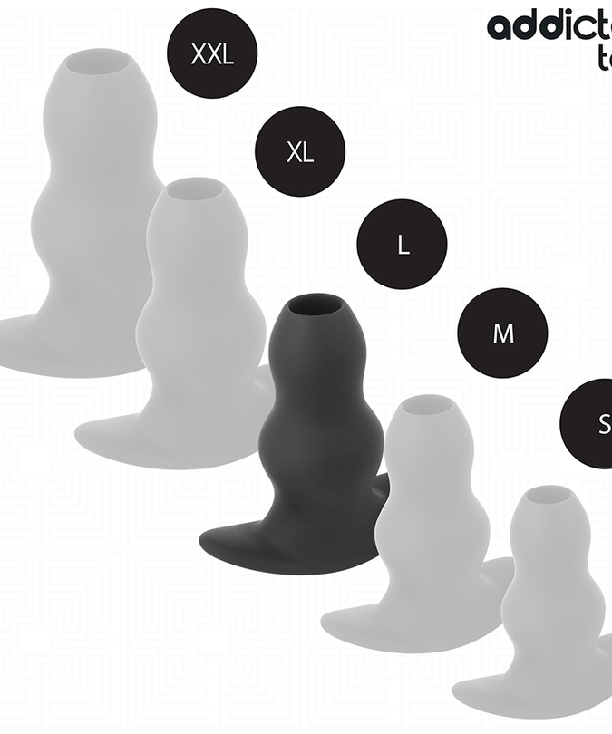 Addicted Toys – Hollow Anal Plug Silicone Size L 11.1 Cm