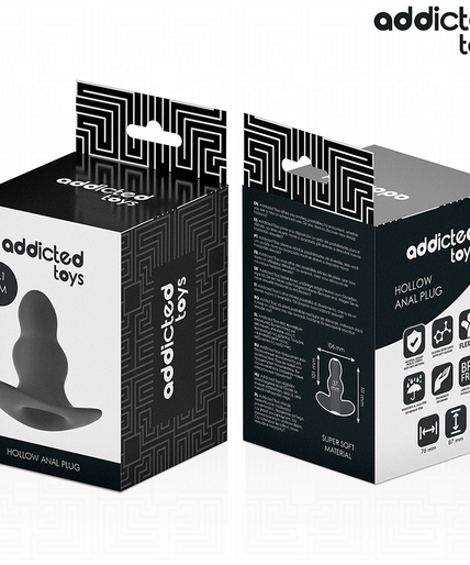 ADDICTED TOYS - HOLLOW ANAL PLUG SILICONE SIZE L 11.1 CM