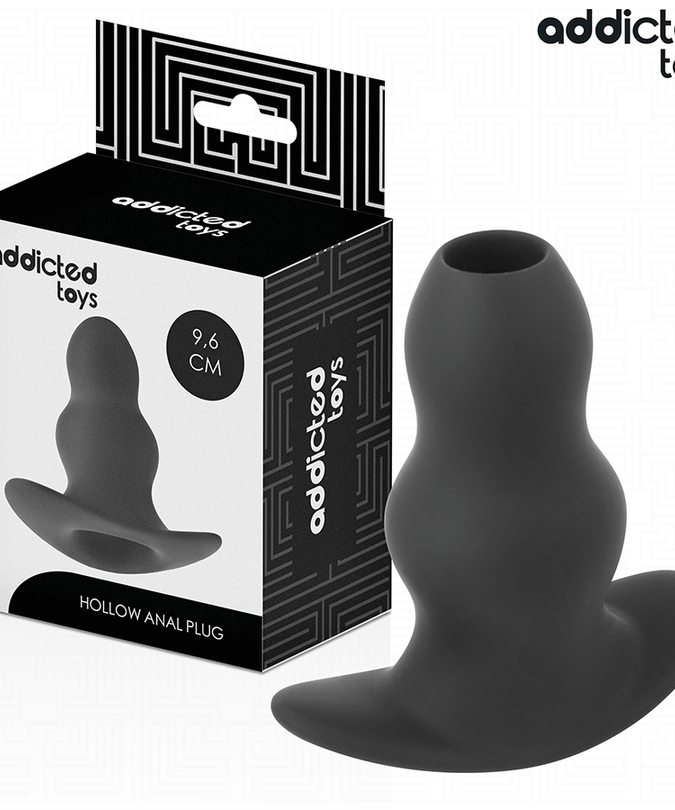 ADDICTED TOYS - HOLLOW ANAL PLUG SILICONE SIZE M 9.6 CM