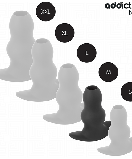 ADDICTED TOYS - HOLLOW ANAL PLUG SILICONE SIZE M 9.6 CM
