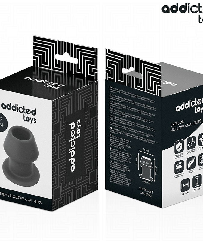 ADDICTED TOYS - EXTREME HOLLOW ANAL PLUG SILICONE MAAT M 8,7 CM