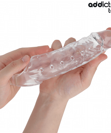 Addicted Toys – Transparente Penishülle Größe M 27 cm 