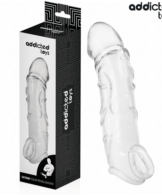 Addicted Toys – Transparente Penisverlängerung 27 cm 
