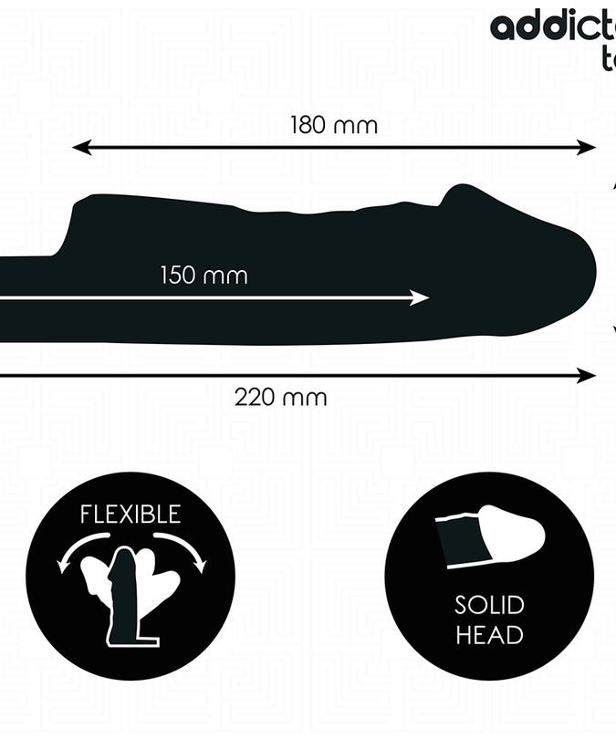 Addicted Toys – Transparente Penisverlängerung 27 cm 
