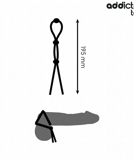 ADDICTED TOYS - SILICONE ROPE FOR THE TRIPLE LOOP PENIS