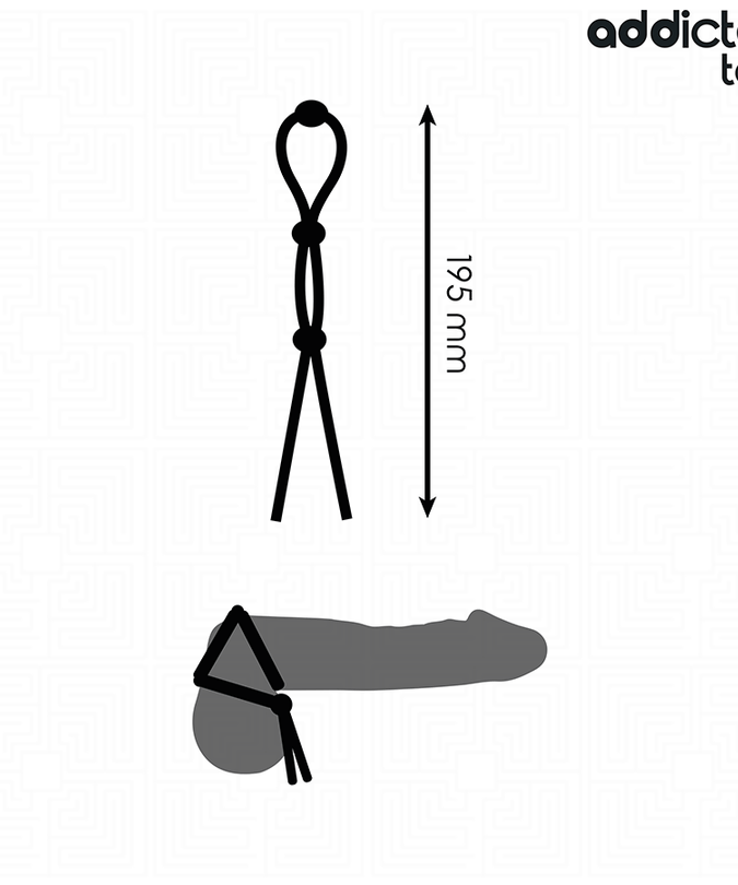 Addicted Toys – Silicone Rope For The Triple Loop Penis
