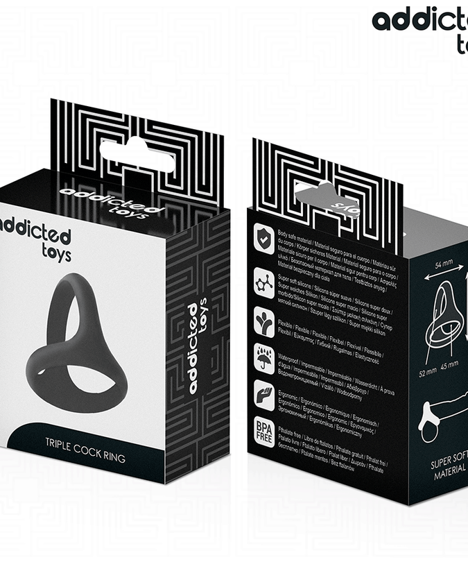 Addicted Toys – Thick Triple Penis Ring