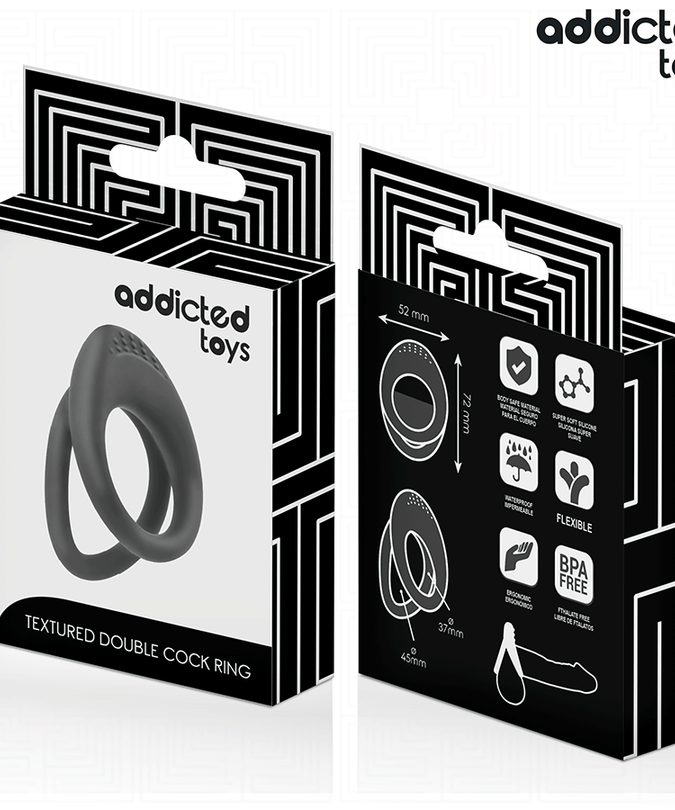 Addicted Toys – Double Textured Penis Ring