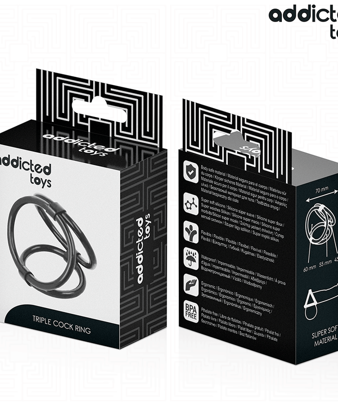 ADDICTED TOYS - DRIEVOUDIGE PENISRING