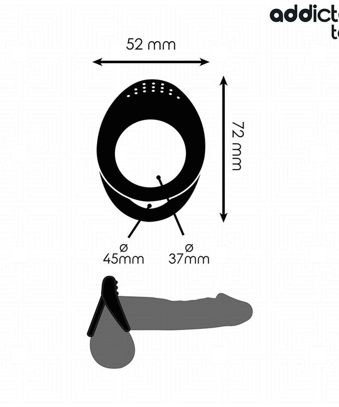 Addicted Toys – Double Textured Penis Ring