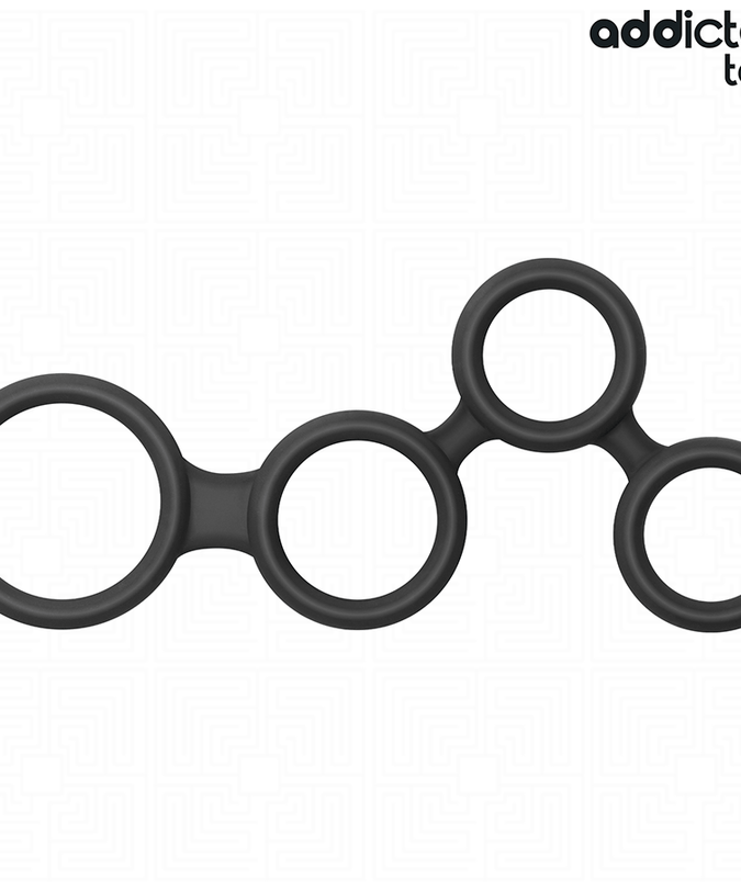 ADDICTED TOYS - PENIS RING WITH DIVIDERS FOR TESTICLES
