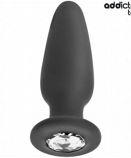 Addicted Toys – Anale Plug Met Juweel Siliconen Maat S 8,8 Cm