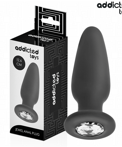 ADDICTED TOYS - ANAL PLUG WITH JEWEL SILICONE SIZE L 12.6 CM