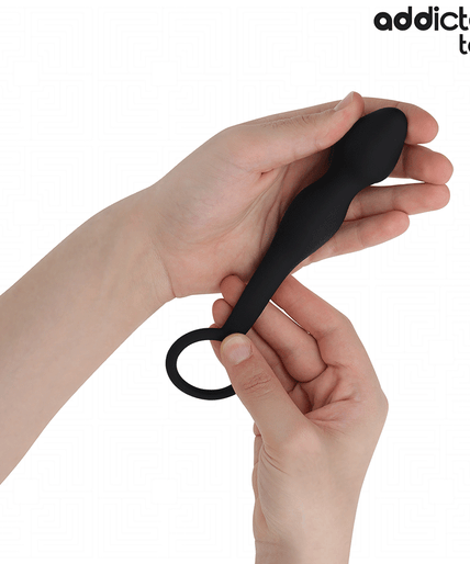 ADDICTED TOYS - ANAL PLUG WITH RING SILICONE MODEL 2