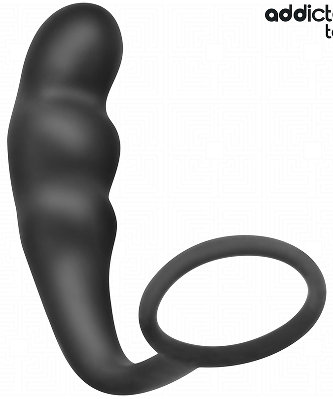 ADDICTED TOYS - BUTTPLUG MET RING SILICONE MODEL 4