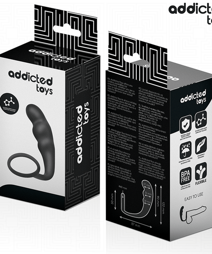 ADDICTED TOYS - ANAL PLUG WITH RING SILICONE MODEL 4