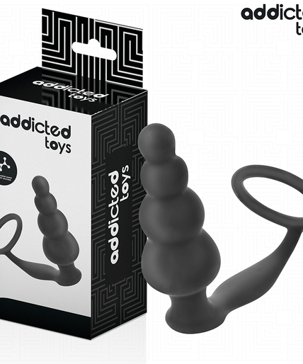 ADDICTED TOYS - ANAL PLUG WITH RING SILICONE MODEL 5