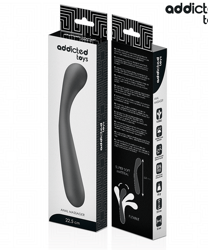 ADDICTED TOYS - DOUBLE ANAL MASSAGER SILICONE 22.5 CM
