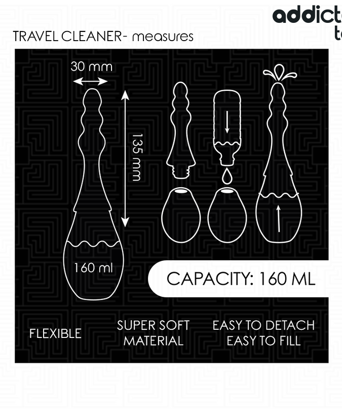 ADDICTED TOYS - TRAVEL CLEANER SILICONE MODEL 4