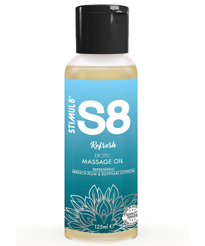 STIMUL8 - S8 REFRESH COTTON MASSAGE OIL 125 ML