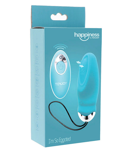 TOYJOY - HAPPINESS I'M SO EGGCITED REMOTE CONTROL VIBRATOR BLUE