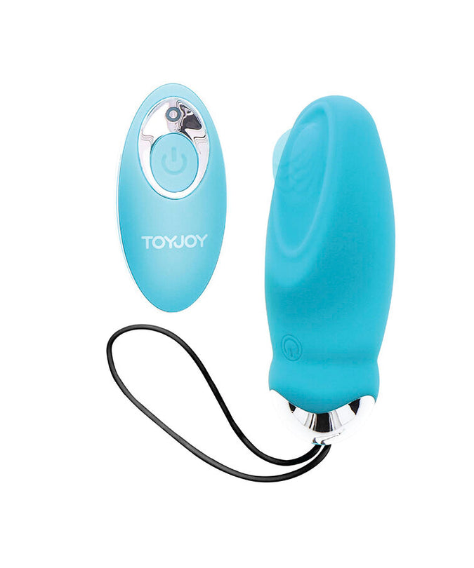 TOYJOY - HAPPINESS I'M ZO EGGCITED AFSTANDSBEDIENING VIBRATOR BLAUW