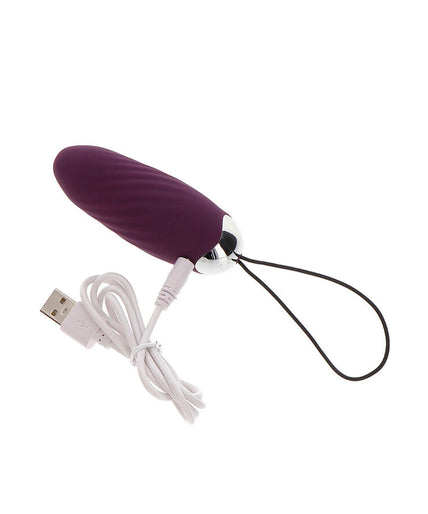 TOYJOY - HAPPINESS KNOCK KNOCK EGGSTAVAGANT VIBRATOR WITH REMOTE CONTROL PURPLE