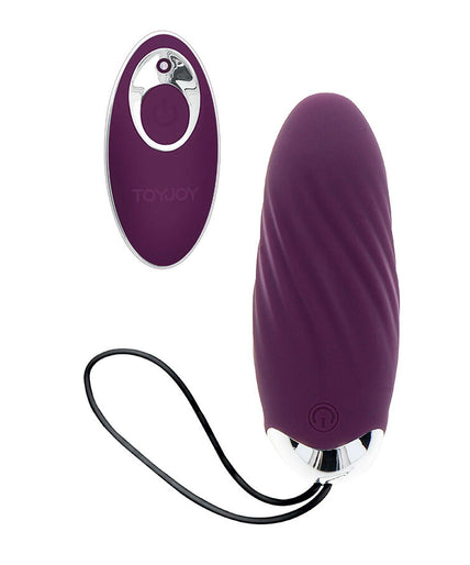 TOYJOY - HAPPINESS KNOCK KNOCK EGGSTAVAGANT VIBRATOR WITH REMOTE CONTROL PURPLE