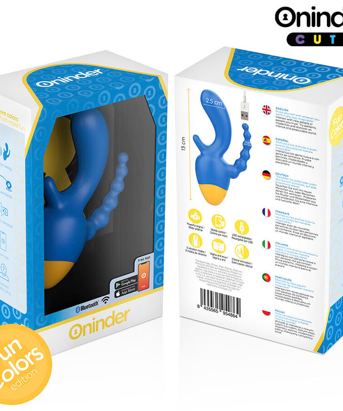 ONINDER CUTE - LOVE 3 SOME TRIPLE VIBRATOR - FREE WORLDWIDE APP