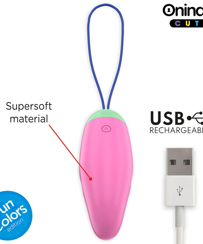 ONINDER CUTE - LOVE PLEASURE 360° VIBRATING-ROTATING SILICONE EGG - FREE GLOBAL APP
