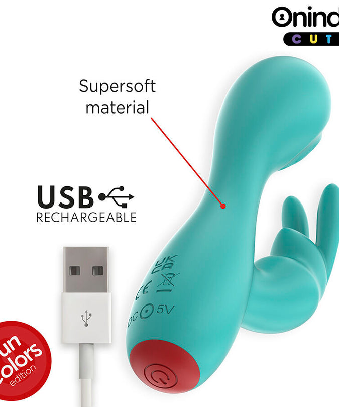 ONINDER CUTE - LOVE BUNNY G-SPOT CLITORALE VIBRATOR - GRATIS WERELDWIJDE APP