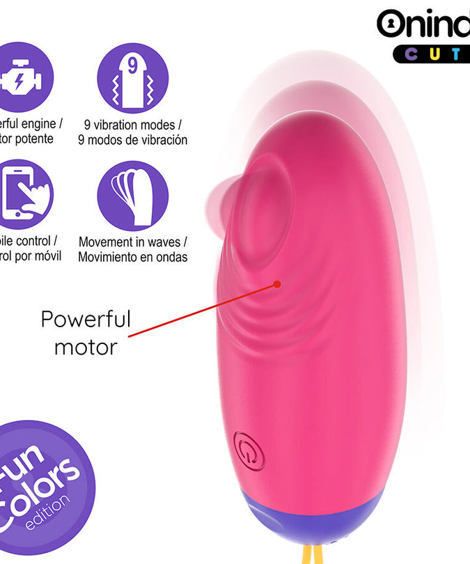 ONINDER CUTE - LOVE PLEASURE VIBRO-WAVE TAPPING SILICONEN EI - GRATIS WERELDWIJDE APP