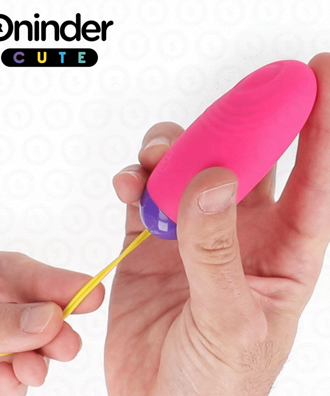 ONINDER CUTE - LOVE PLEASURE VIBRO-WAVE TAPPING SILICONEN EI - GRATIS WERELDWIJDE APP