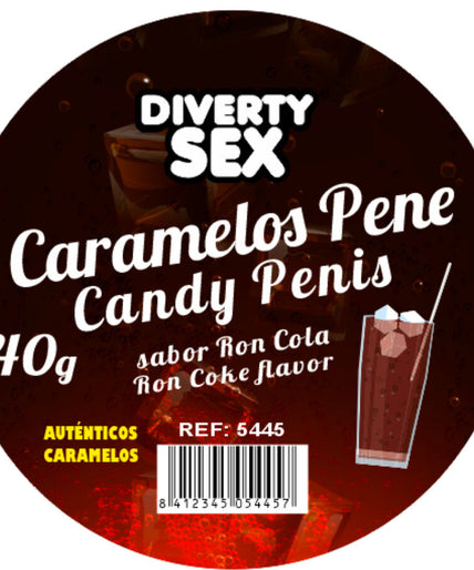 Diablo Picante – 20 Ron Cola-smaak Penis Snoepjes