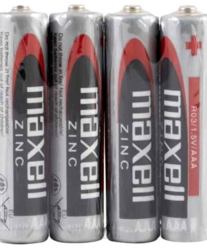 MAXELL - BATTERIJ SALINA MANGAAN AAA R03 KRIMPFOLIE*4