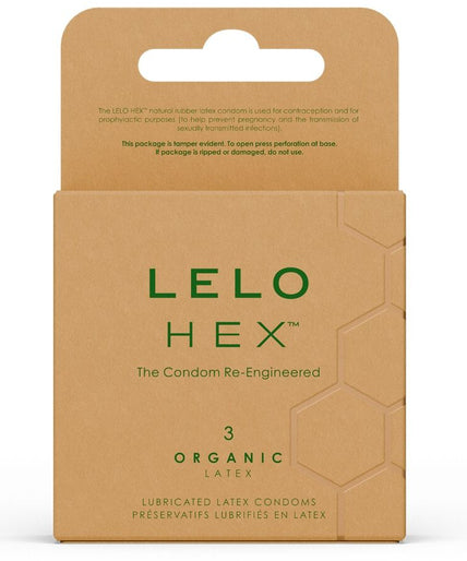 LELO – HEX Organic Condoms – 3 Pack