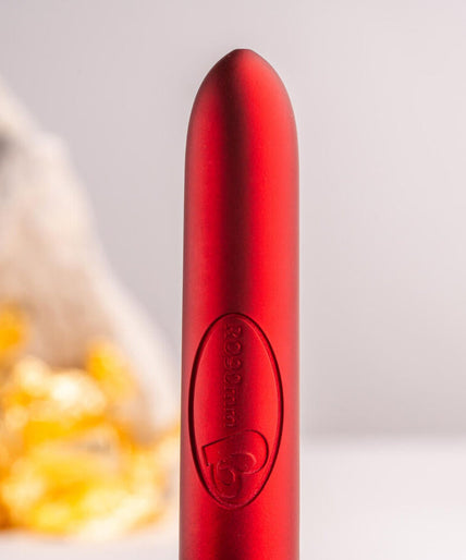 ROCKS-OFF - RO-90 SCARLET VELVET VIBRATING BULLET RED