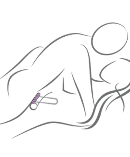 ROCKS-OFF - TWIST BLACK SILICONE MASTURBATOR RING