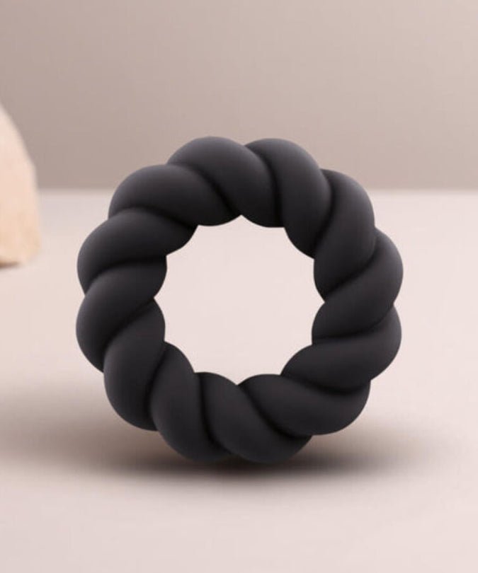 Rocks – Off – Twist Zwarte Siliconen Masturbatiering