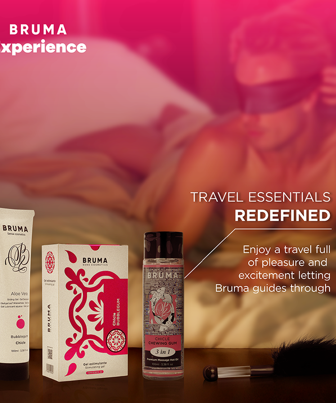 BRUMA XPERIENCE - SWEET GUM TEMPTATION KIT WITH ORGASM ENHANCER