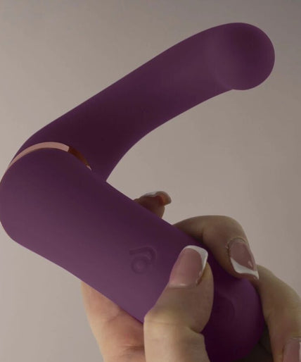 ROCKS-OFF - GEMINI DUAL VIBRATOR G-SPOT CLITORIS STIMULATOR PURPLE