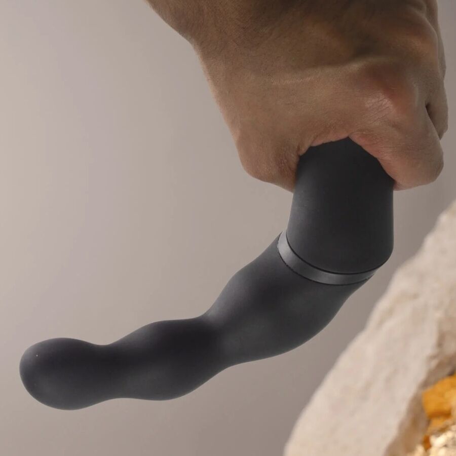 Prostate Adapter ROCKS-OFF - BLACK PROSTATE AND ANAL VIBRATOR ADAPTER | Pleasurements