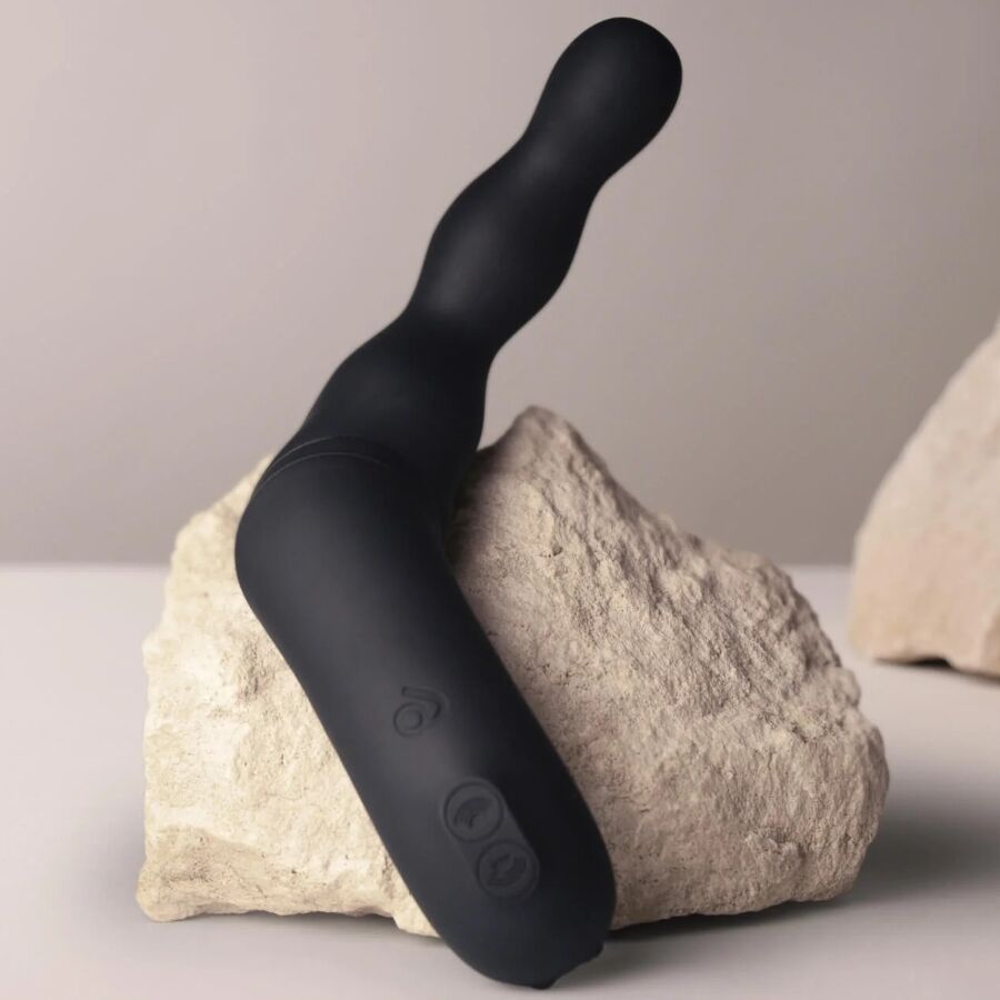 Prostate Adapter ROCKS-OFF - BLACK PROSTATE AND ANAL VIBRATOR ADAPTER | Pleasurements