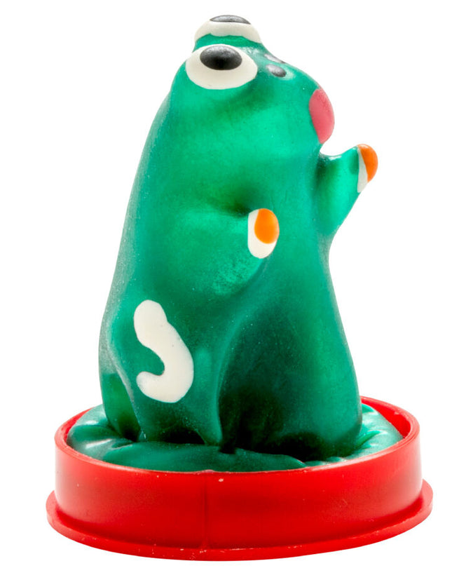 CONDOMERIE - HANDPAINTED NOVELTY CONDOMS FROG MODEL 1