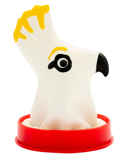 CONDOMERIE - HANDPAINTED NOVELTY CONDOMS PARROT WHITE