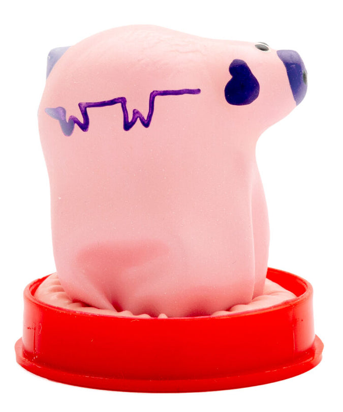 CONDOMERIE - HANDPAINTED NOVELTY CONDOMS SMALL PIG