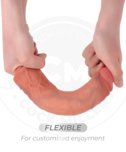 COCK MILLER - REALISTIC DILDO WITH SUCTION CUP AND VIBRATION WITH REMOTE CONTROL 21.5 CM